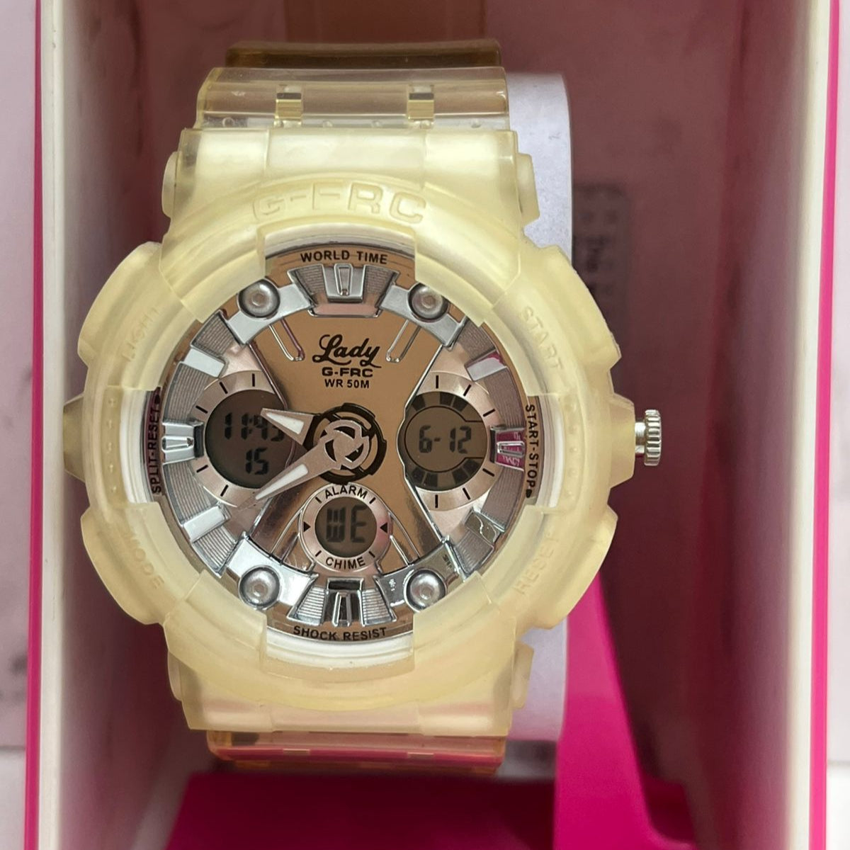 RELOJ LADY G-FORCE TRANSPARENTE STD (10812)