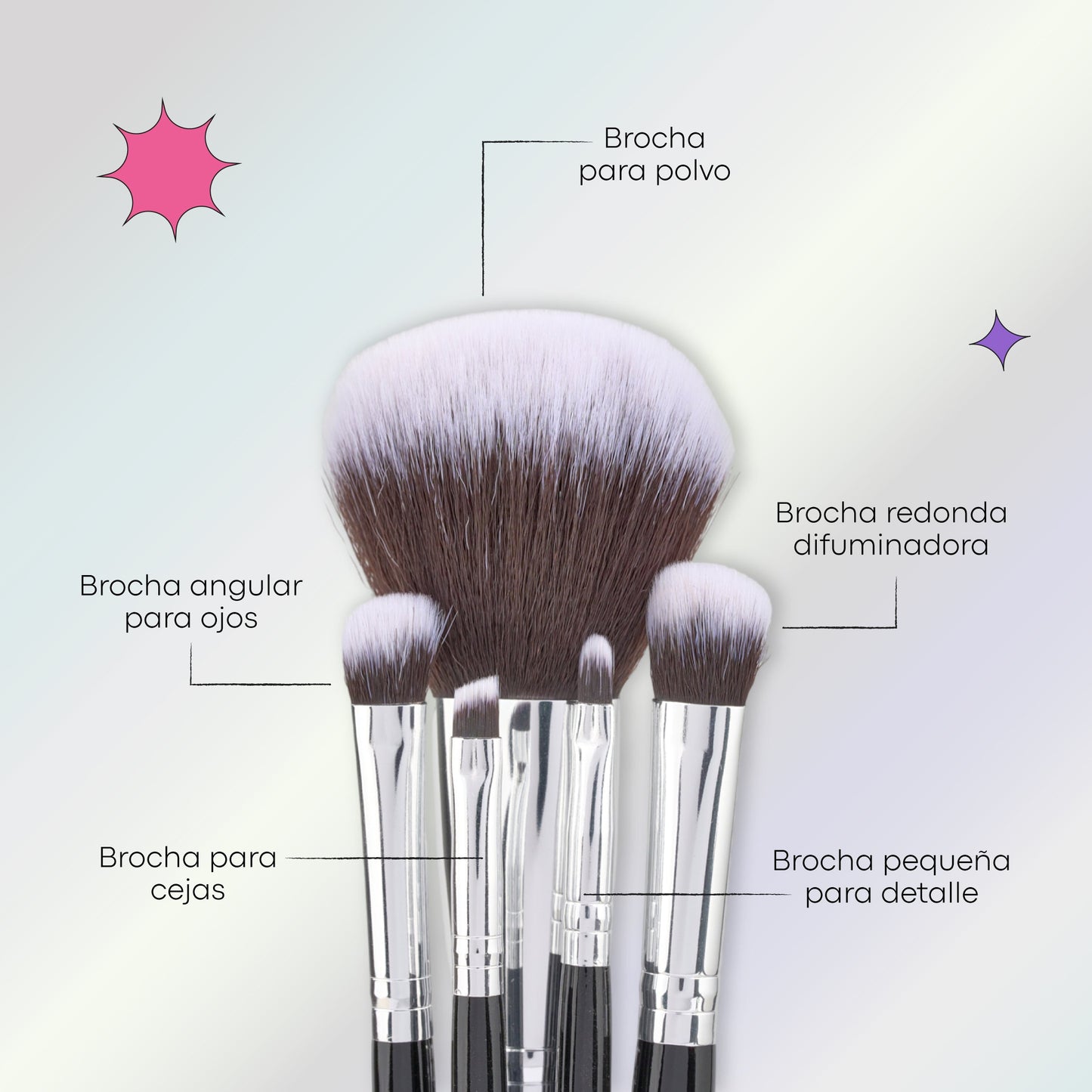 ATENEA LULA KIT DE BROCHAS ACADEMY X 10 PIEZAS KL 12