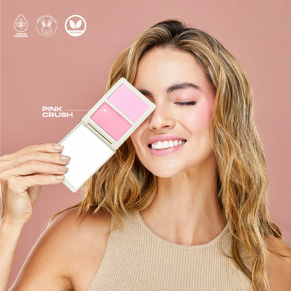 ATENEA RUBOR EN DÚO ALLURE EN CREMA Y EN POLVO PINK CRUSH
