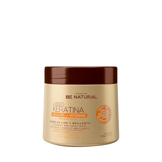 BE NATURAL LISSO KERATINA MASCARILLA X 350 GR
