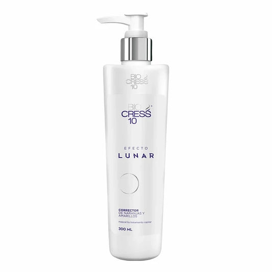 BIOCRESS EFECTO LUNAR MASCARILLA CORRECTOR DE NARANJAS Y AMARILLOS X 300 ML