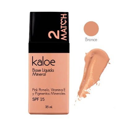 KALOE BASE LIQUIDA MINERAL X 35G BRONZE