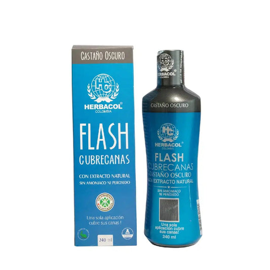 HERBACOL TÓNICO FLASH CUBRE CANAS X240ML CASTAÑO