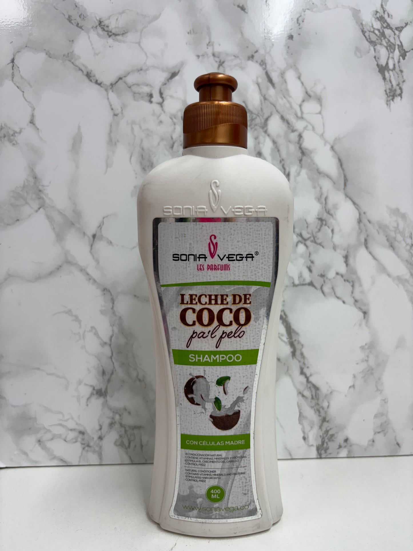 SONIA VEGA SHAMPO- CREMA LECHE DE COCO X400ML