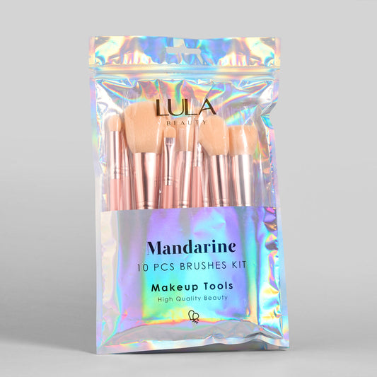 ATENEA LULA KIT DE BROCHAS MANDARINE X 10 PIEZAS KL 13