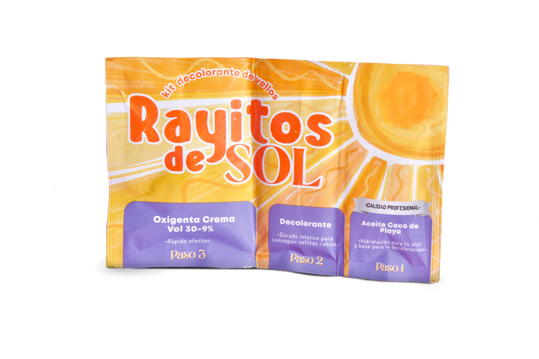 RAYITOS DE SOL KIT DECOLORANTE PARA VELLOS