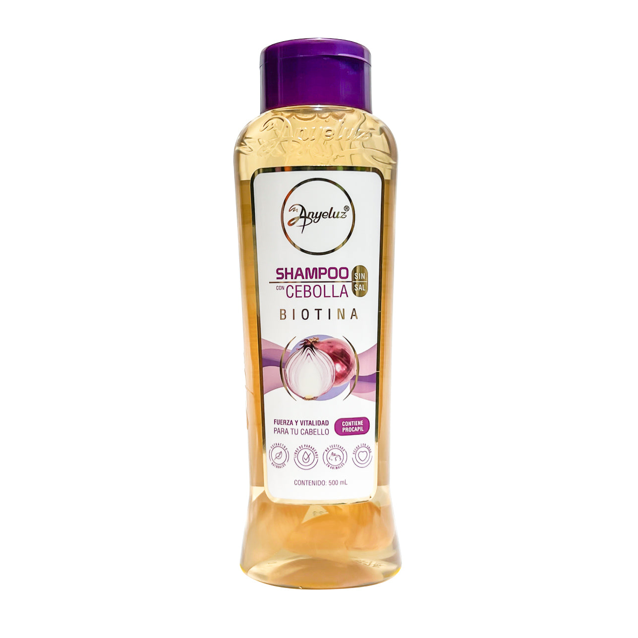 ANYELUZ SHAMPOO CON CEBOLLA Y BIOTINA X 500 ML