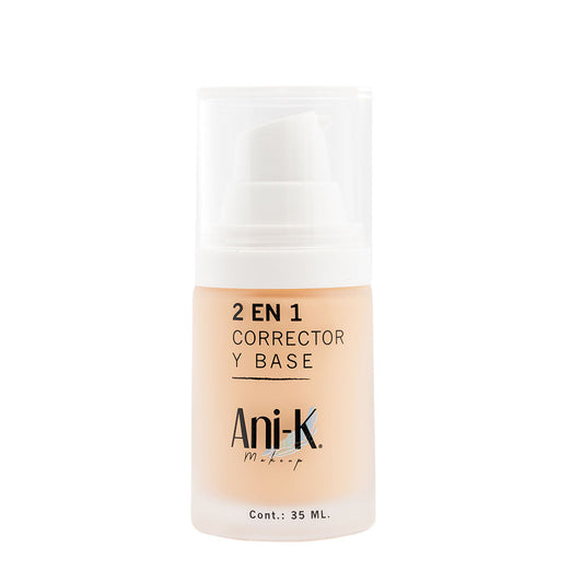 ANI-K BASE BONITA 2 EN 1 CORRECTOR Y BASE TONO 01 KATTY