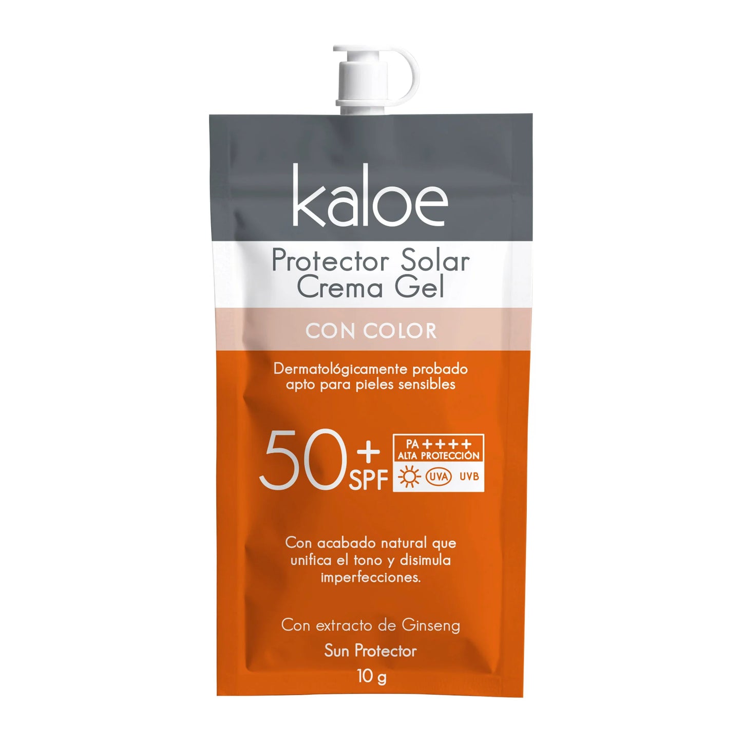KALOE PROTECTOR SOLAR CREMA GEL CON COLOR *10G