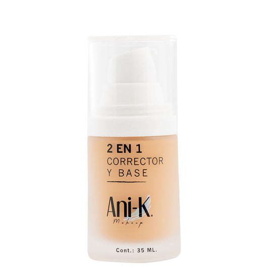 ANI-K BASE BONITA 2 EN 1 CORRECTOR Y BASE TONO 03 DUA